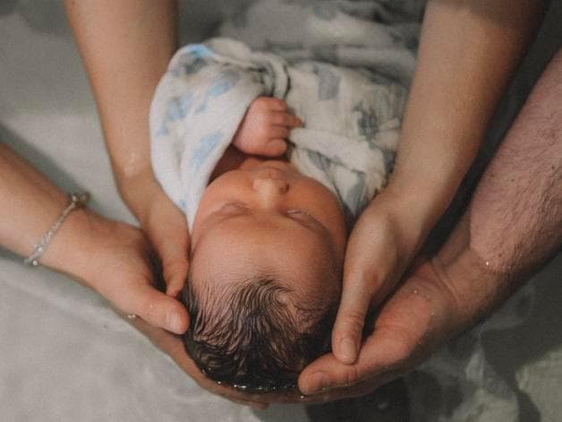 Bain sensoriel bébé